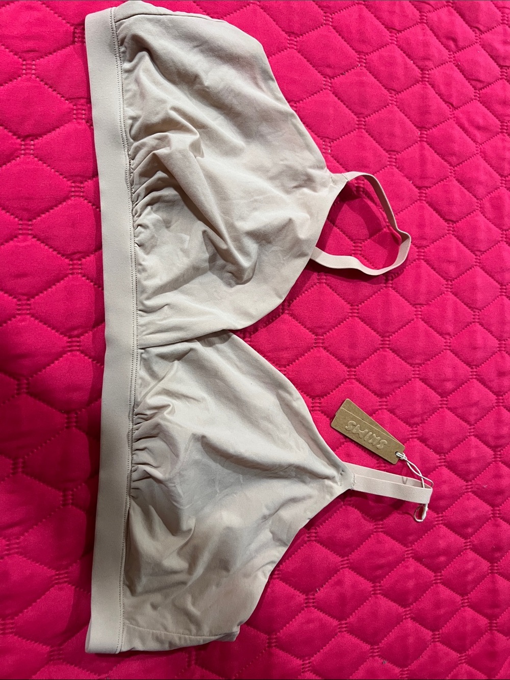 SKIMS Seamless Light Taupe Wireless Bralette NWT